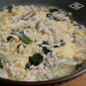 親子あんかけうどん
