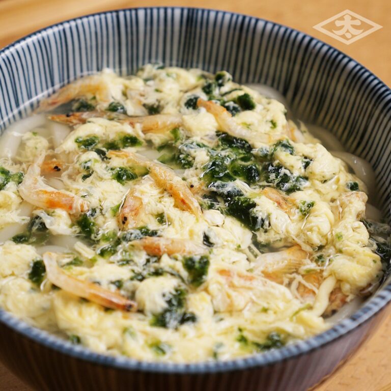 桜エビの卵とじうどん