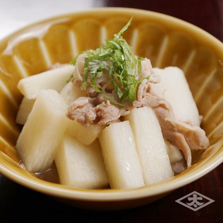 長芋と豚の甘辛炒め