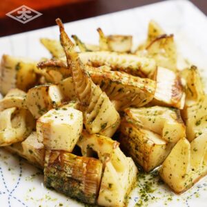 焼き筍青のり白醤油和え